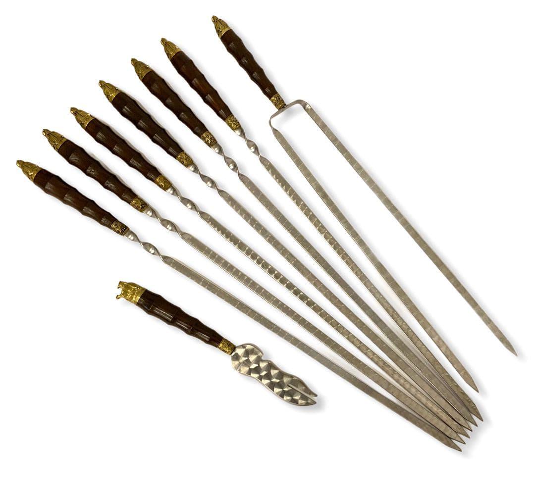 Набір шампурів Колчан Саблезубий Тигр Gorillas BBQ в шкіряному чохлі - фото 5 Набір шампурів Колчан Саблезубий Тигр Gorillas BBQ в шкіряному чохлі - фото 5