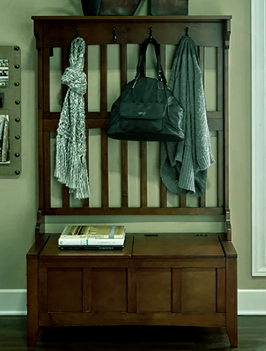 Гарнитур для прихожей из дерева Лимон Капучино (ПИЕ-000509)