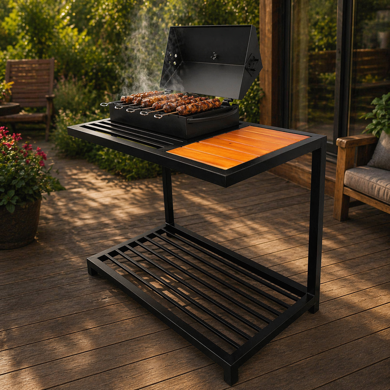 Мангал-барбекю Jooki Локі на 9 шампурів 4 мм