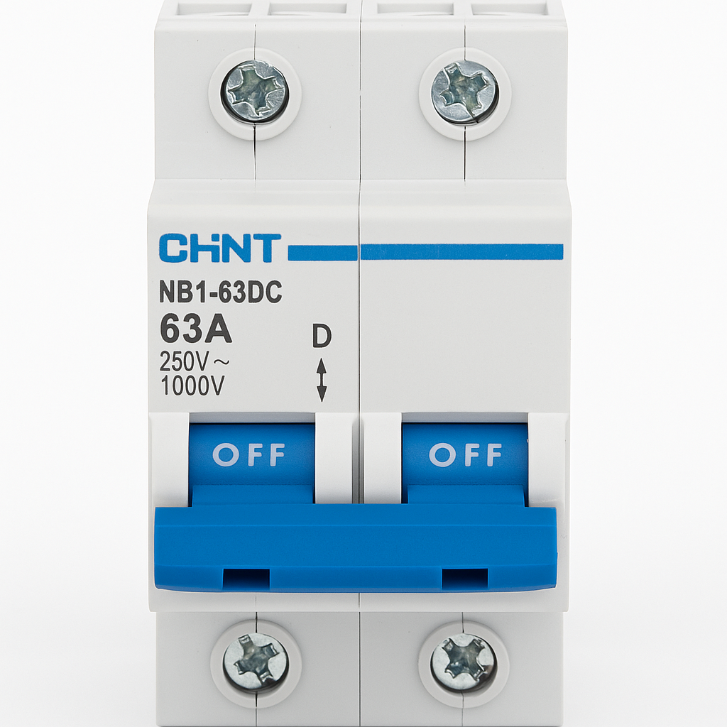 Автоматичний вимикач постійного струму CHINT NB1-63DC 2P-63A (29726118)