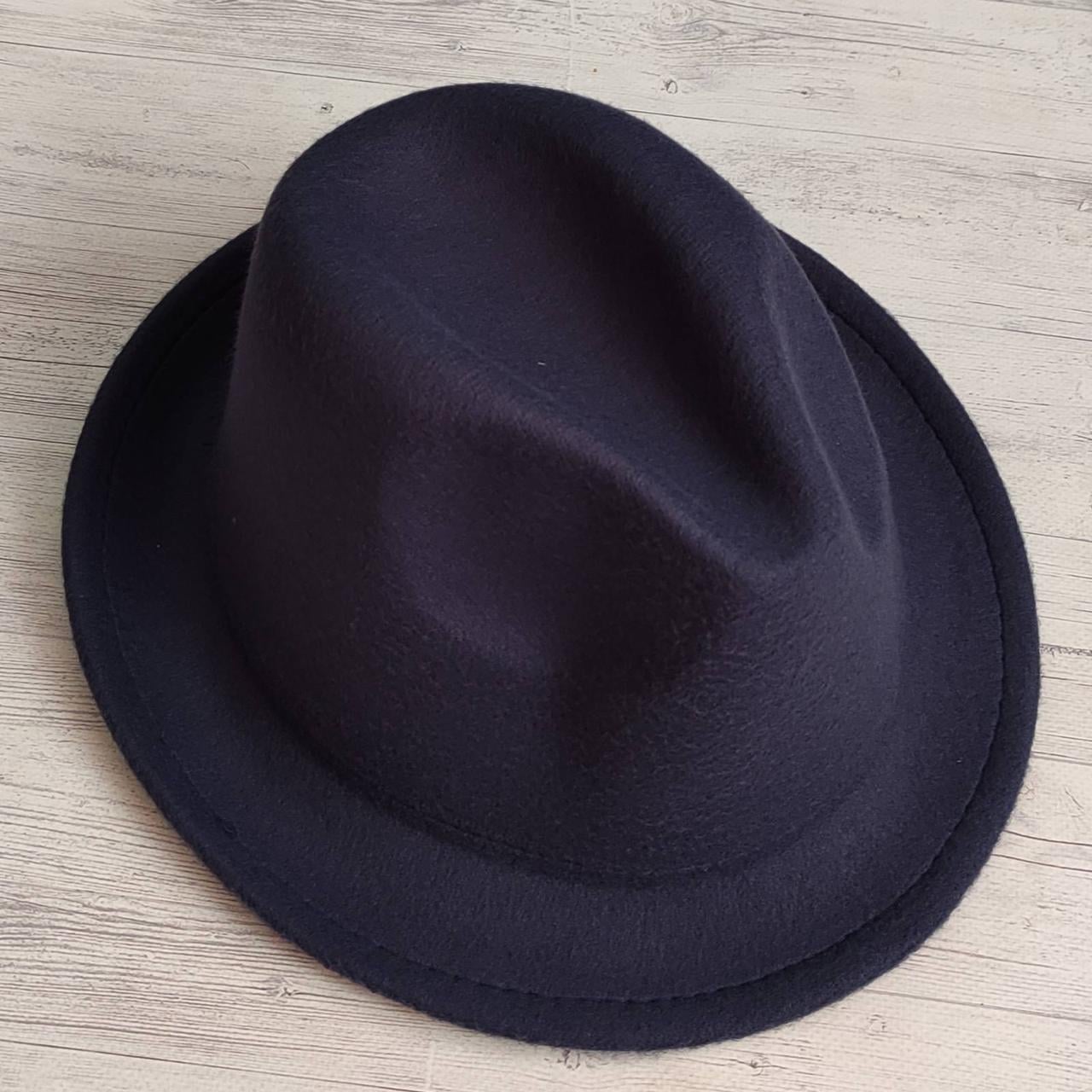 Капелюх фетровий Трілбі р. 56-58 Синій