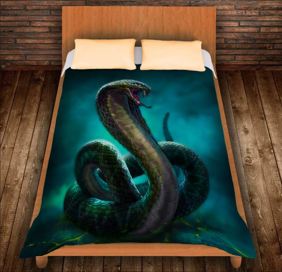 Плед с 3D принтом Mystic cobra 150x200 см (epi_0048)
