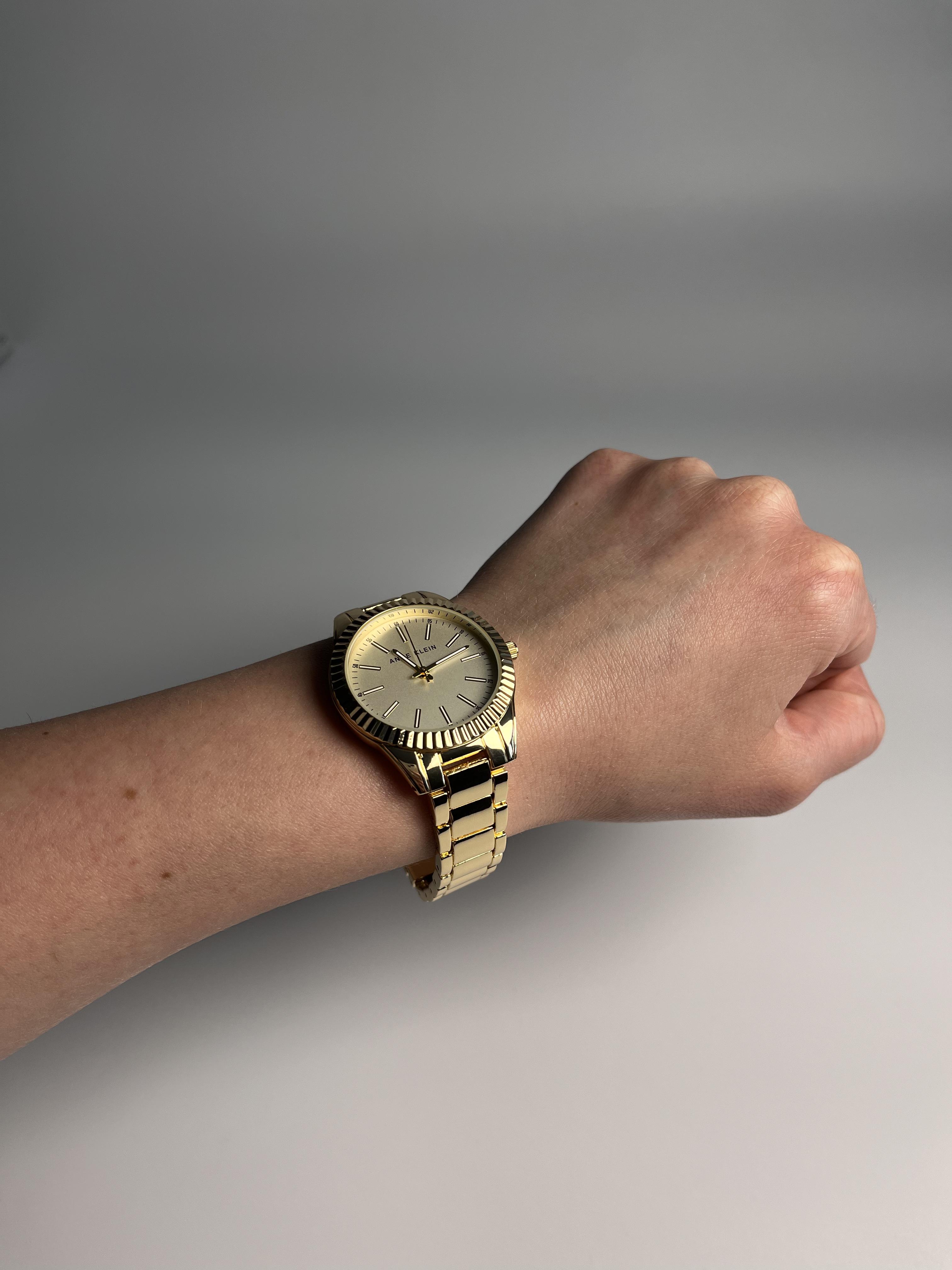 Часы женские Anne Klein AK/4172CHGB Золотой (17517863) - фото 9 Часы женские Anne Klein AK/4172CHGB Золотой (17517863) - фото 9