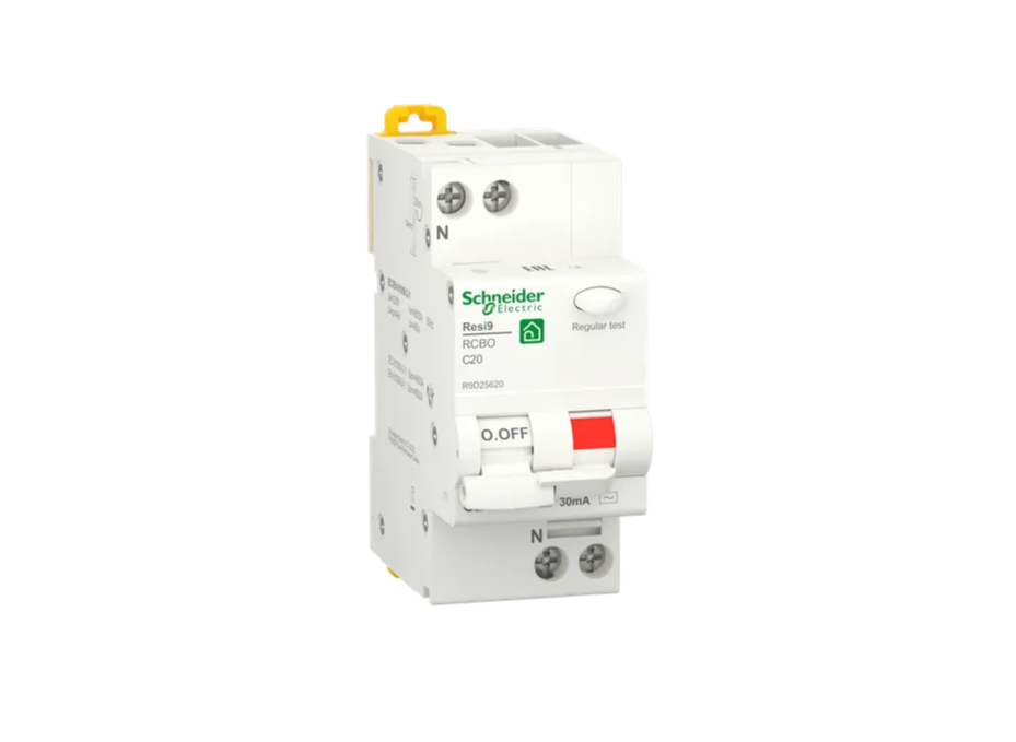 Дифференциальный автомат SCHNEIDER ELECTRIC RESI9 1M 1P+N 25A C 30mA 6kA C2