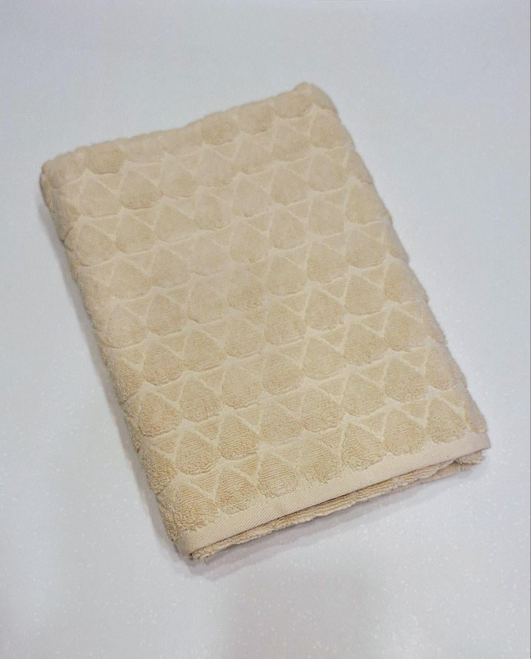 Полотенце махровое банное Luisa Lux Cotton 70x140 см Кремовый (542)