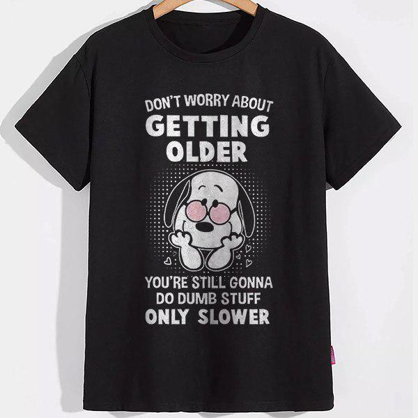Футболка Don`t worry o getting older L Черный (26961902)