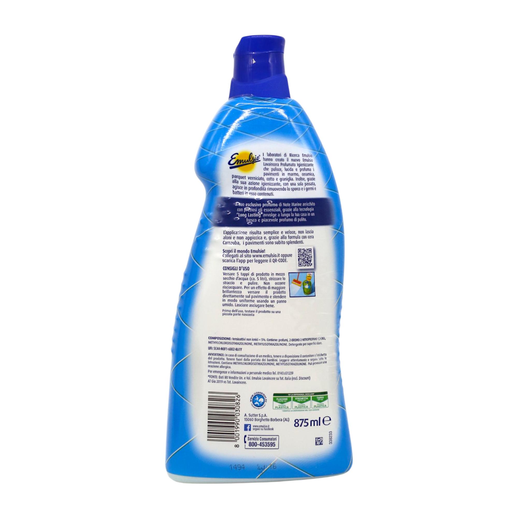 Парфюмерное средство Emulsio Igienizzante для мытья полов 875 мл (НФ-00008421) - фото 2 Парфюмерное средство Emulsio Igienizzante для мытья полов 875 мл (НФ-00008421) - фото 2