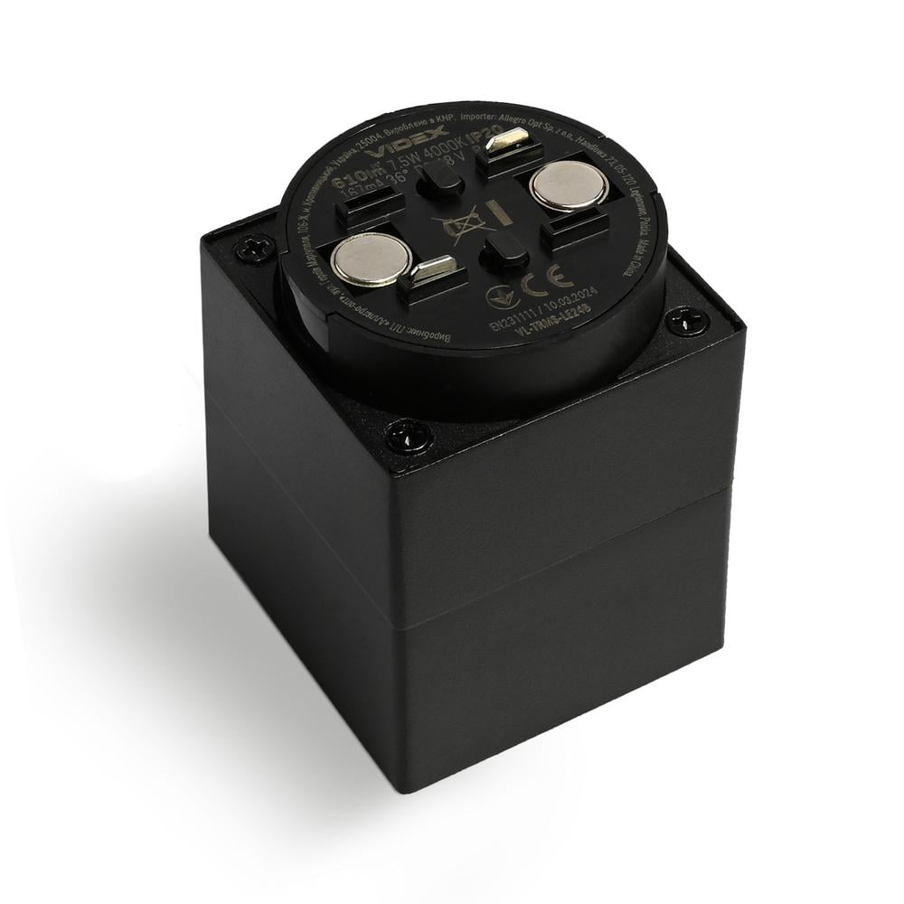 Светильник магнитный трековый Videx LE24B 7.5W 4000K 48V Black (11481) - фото 5 Светильник магнитный трековый Videx LE24B 7.5W 4000K 48V Black (11481) - фото 5