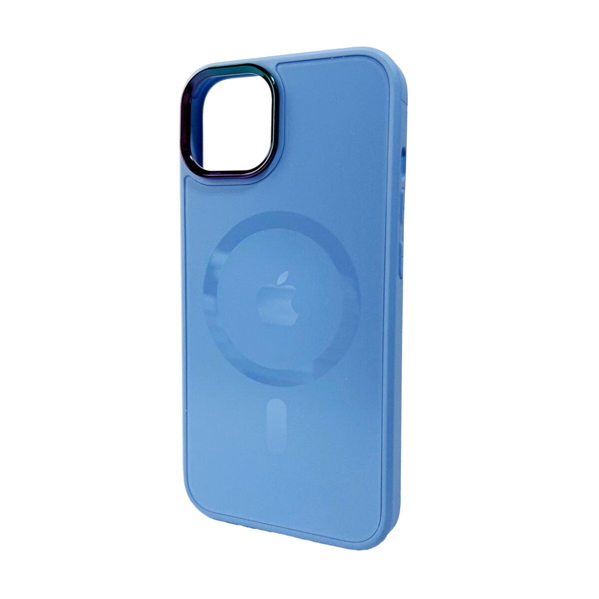 Противоударный чехол для Apple iPhone 12/12 Pro AG Glass Sapphire MagSafe / Sierra Blue