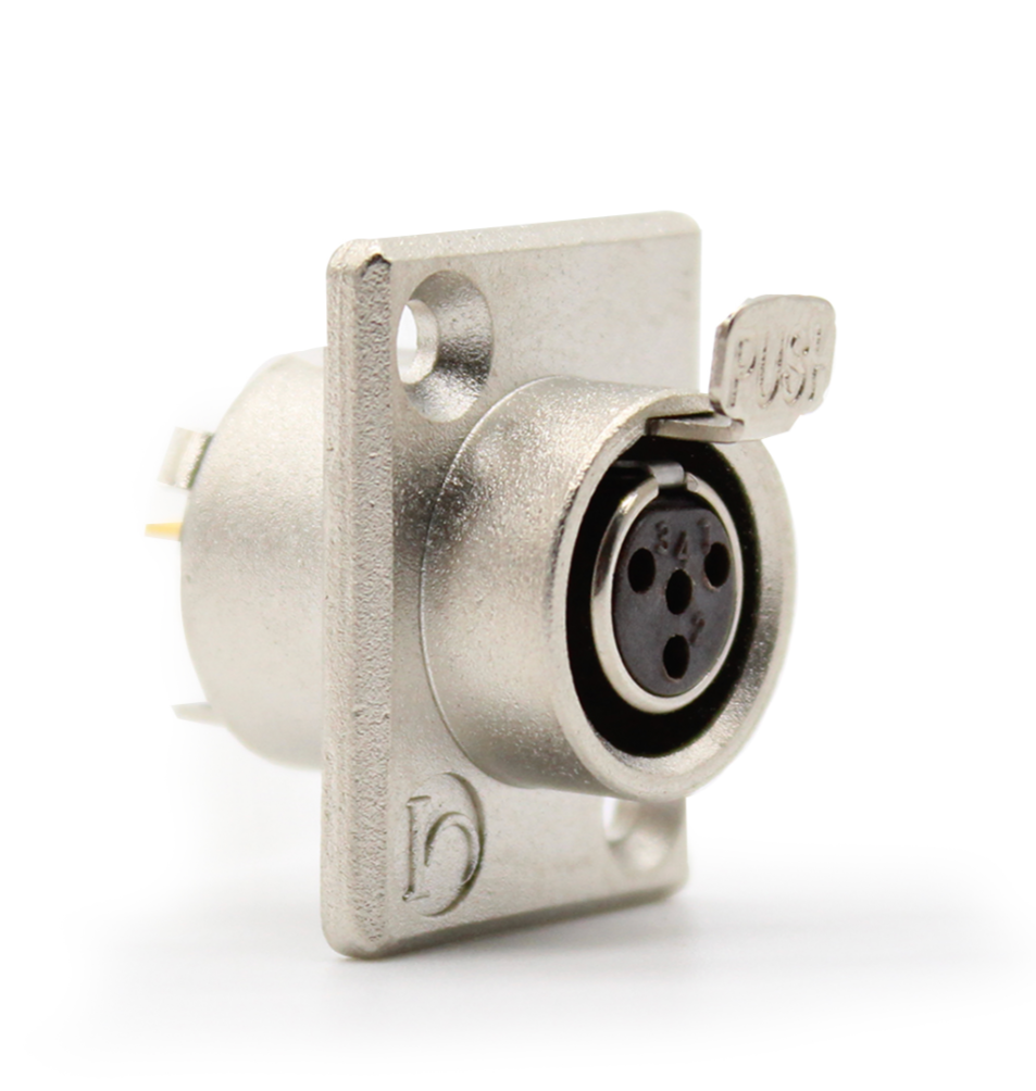 Разъем панельный 4-контактный Moco SA107-4P mini XLR для аудио оборудования 1 шт. (000049387_1) Разъем панельный 4-контактный Moco SA107-4P mini XLR для аудио оборудования 1 шт. (000049387_1)