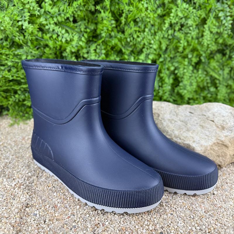 Чоботи гумові жіночі короткі Е-001502-2 р. 37 23,5 см Синій (115845552) - фото 3 Чоботи гумові жіночі короткі Е-001502-2 р. 37 23,5 см Синій (115845552) - фото 3