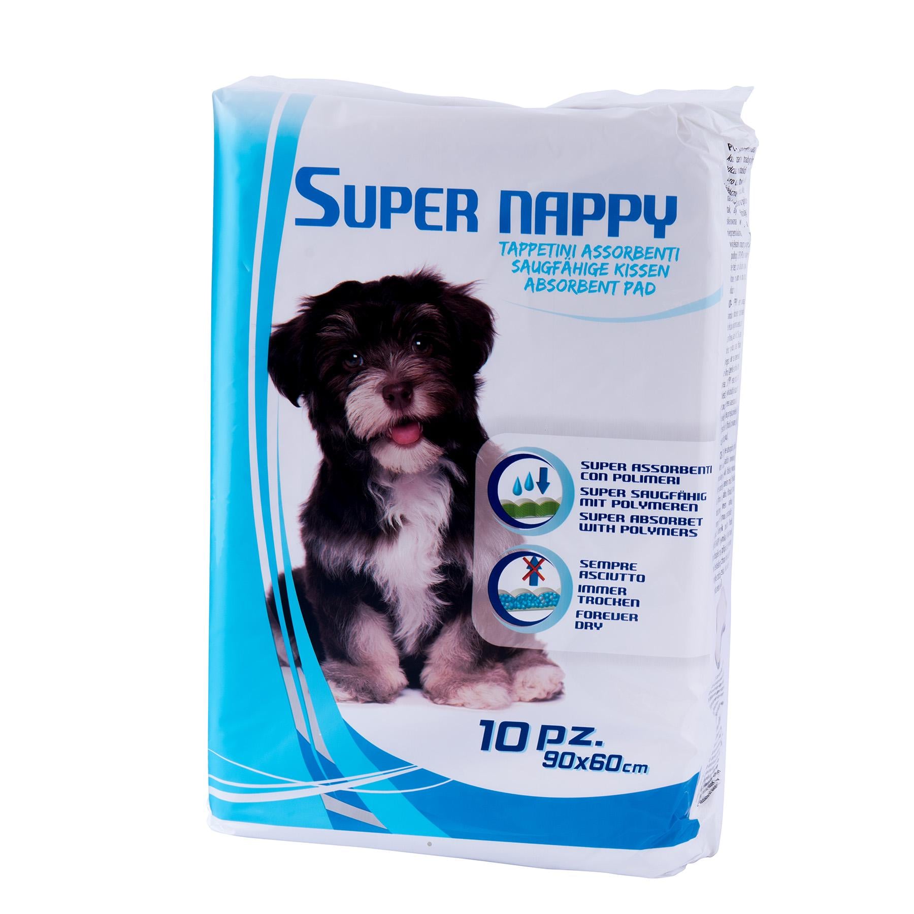 Пелюшки для тварин Croci Super Nappy разові 60х90 см 10 шт. (000617)