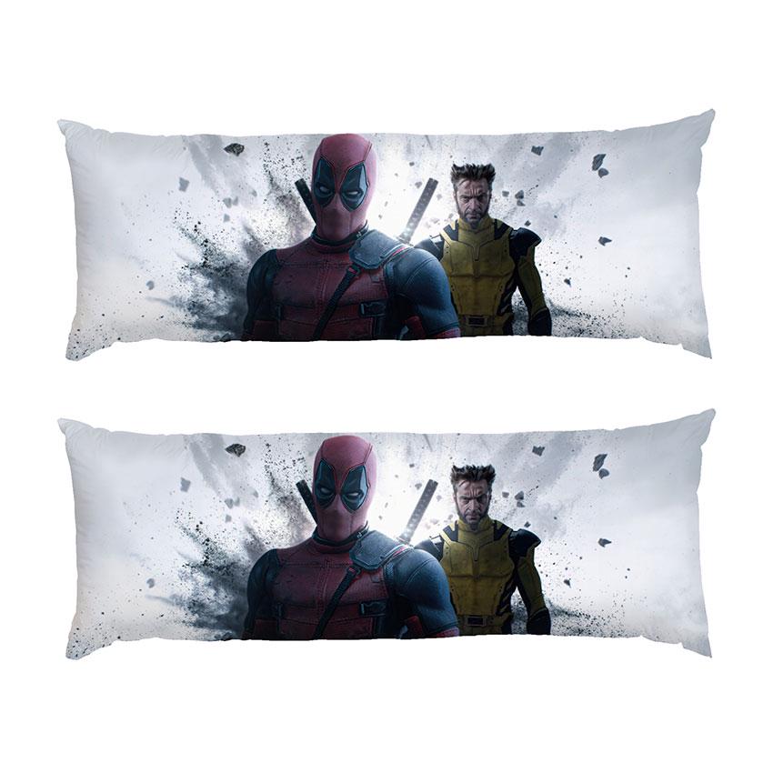 Подушка дакімакура Deadpool and Wolverine Explosion габардин 120х40 см (113277-1)
