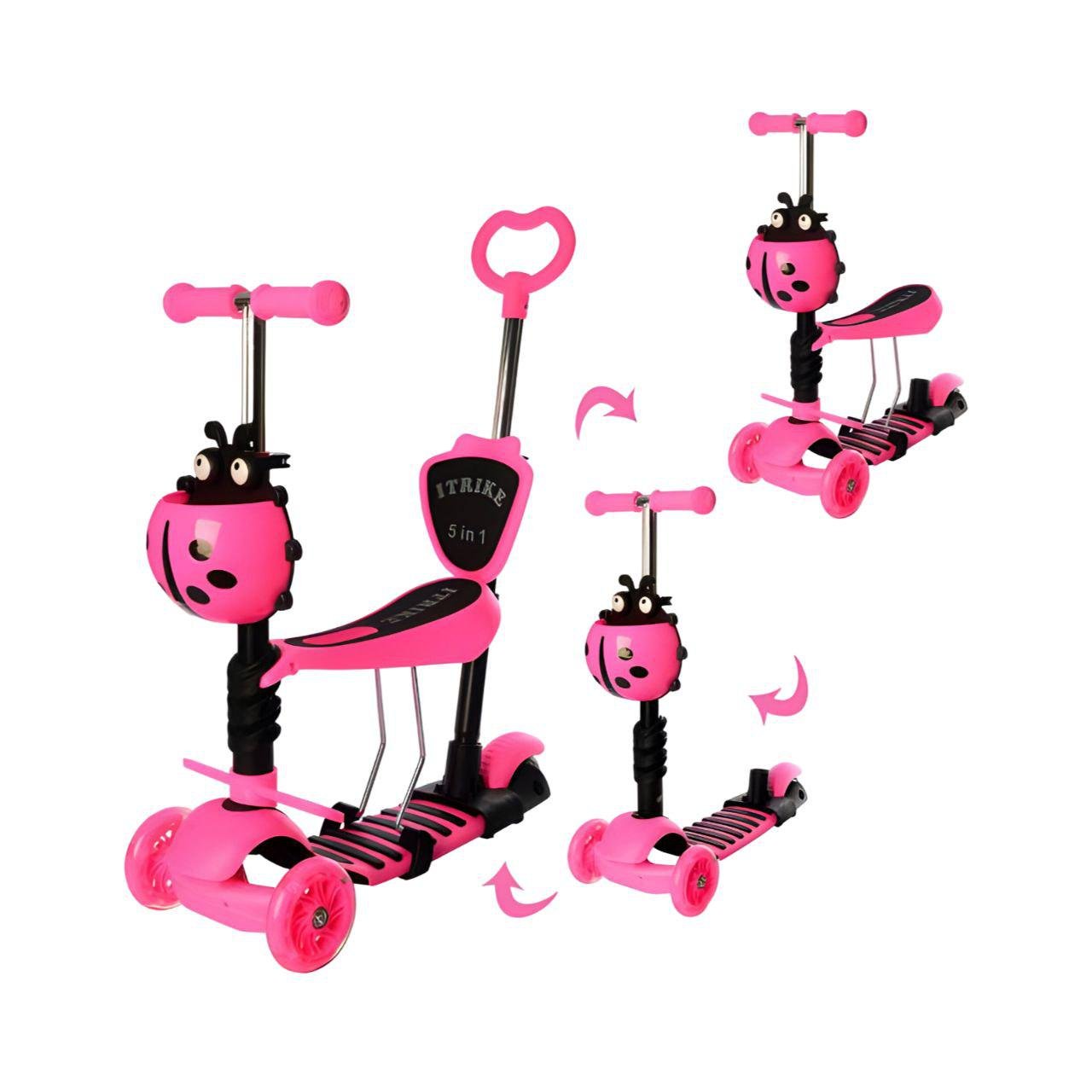 Самокат JR 3-026-P1 Рожевий - фото 2 Самокат JR 3-026-P1 Рожевий - фото 2