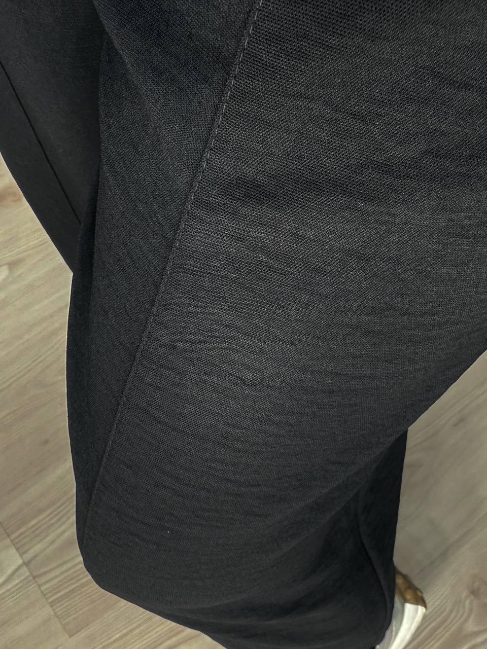 Брюки женские CLEW 0716 MOM с карманами шелковые шов впереди S Черный (2014) - фото 5 Брюки женские CLEW 0716 MOM с карманами шелковые шов впереди S Черный (2014) - фото 5