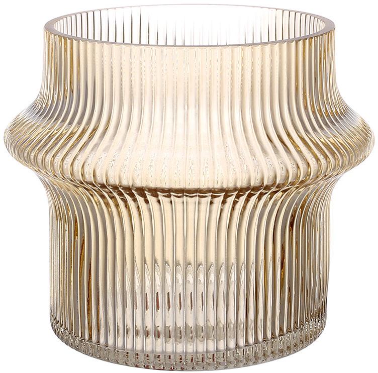 Ваза стеклянная Ariadne Cosmic 14х16 см Коричневый