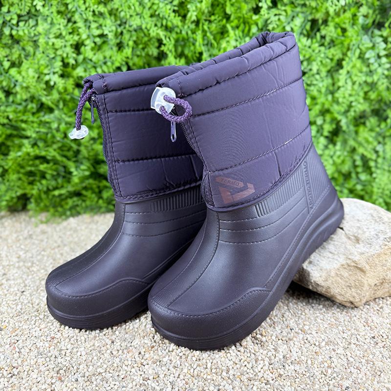 Чоботи жіночі пінові утеплені на блискавці Е-003091- 2 p. 41 26,5 см Фіолетовий (114828055) - фото 2