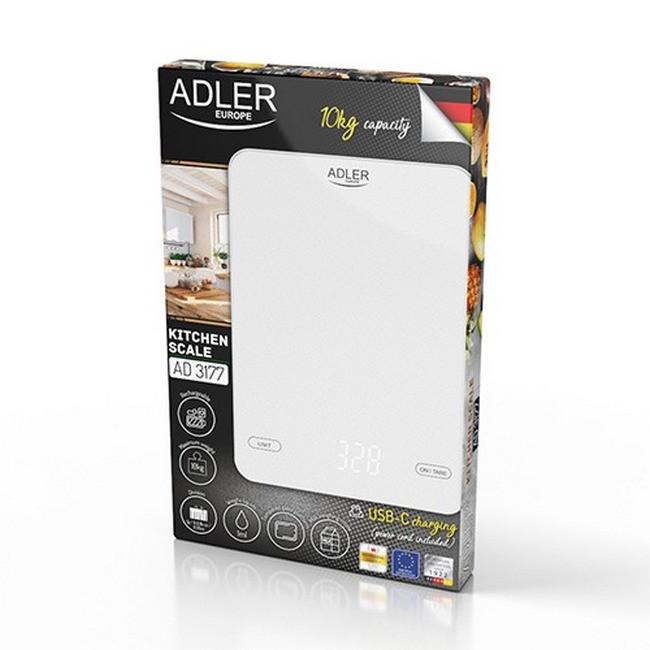 Ваги кухонні Adler AD 3177w до 10 кг White (iz14599) - фото 9