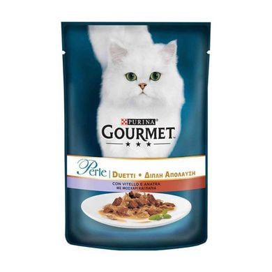 Влажный корм для кошек Gourmet Perle pouch 85 г Телятина и утка