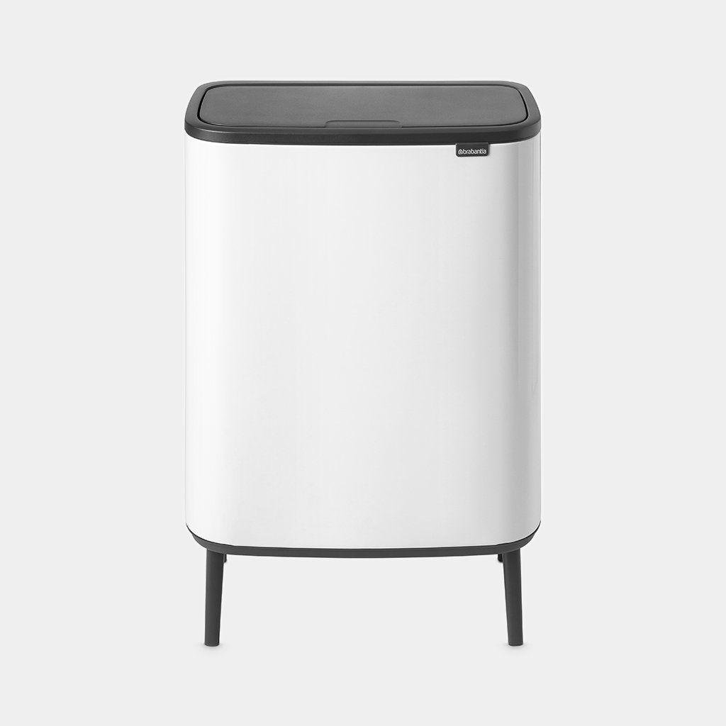 Бак для сміття Brabantia Bo Touch Bin Hi 2х30 л Білий (130601) - фото 3