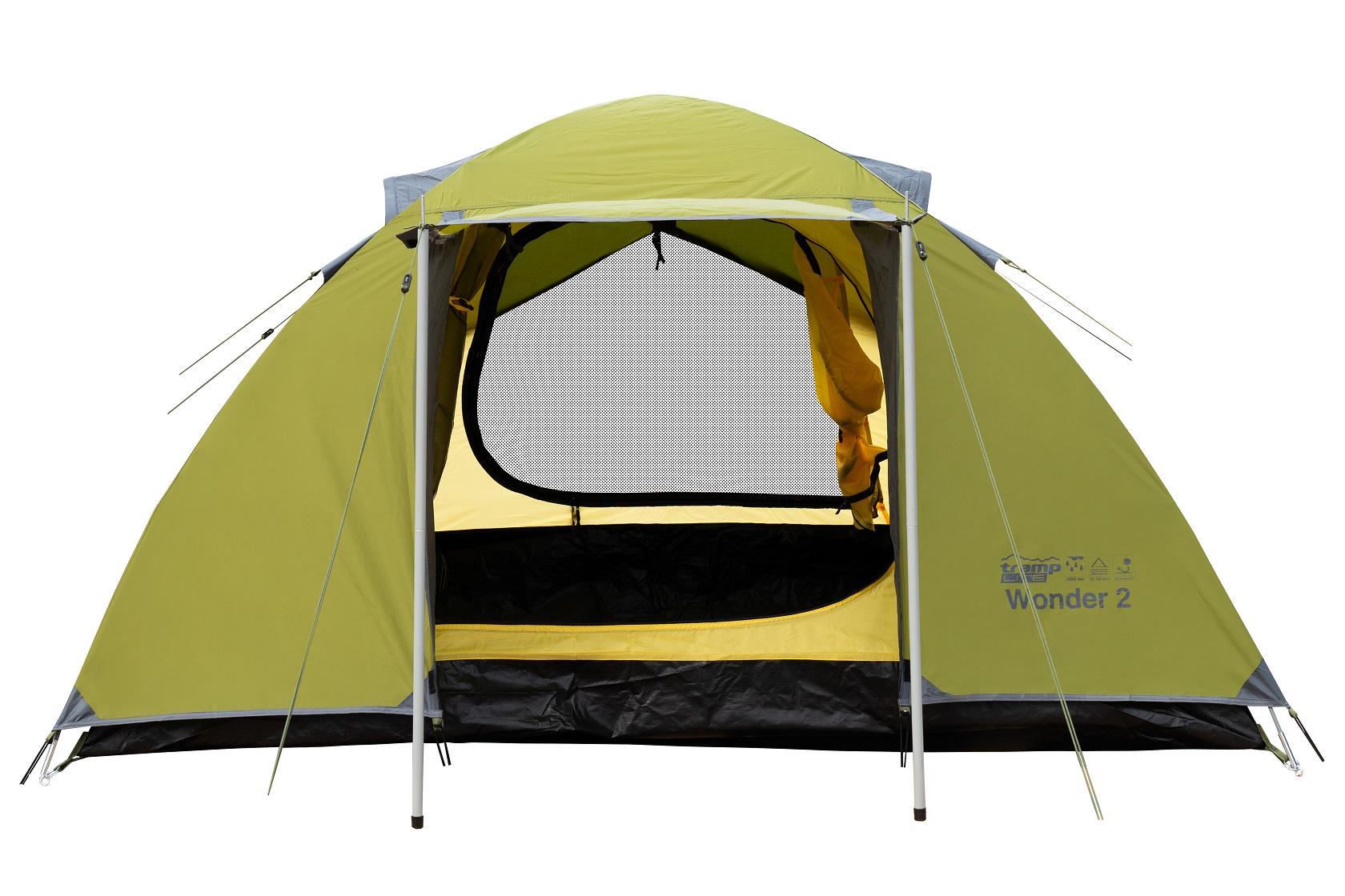 Палатка двухместная Tramp Lite Wonder 2 Оливковый (UTLT-005-olive) - фото 6