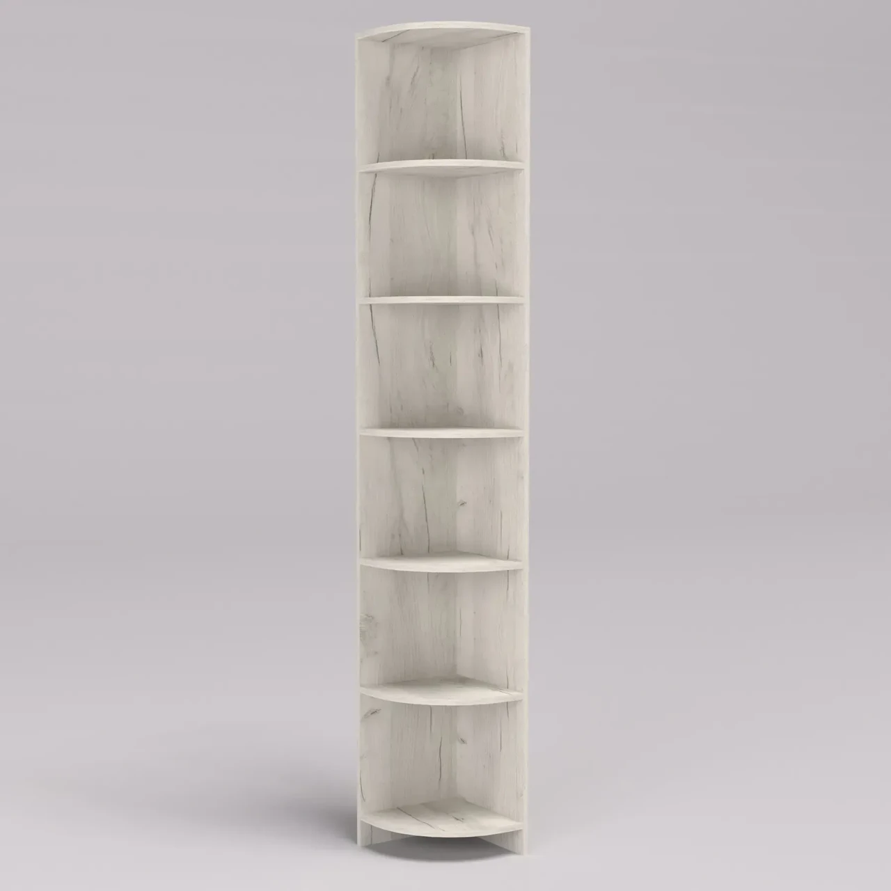 Стеллаж офисный угловой Kontinent ОК-1 32х32х210 см Дуб Крафт Белый (53116605) - фото 3 Стеллаж офисный угловой Kontinent ОК-1 32х32х210 см Дуб Крафт Белый (53116605) - фото 3