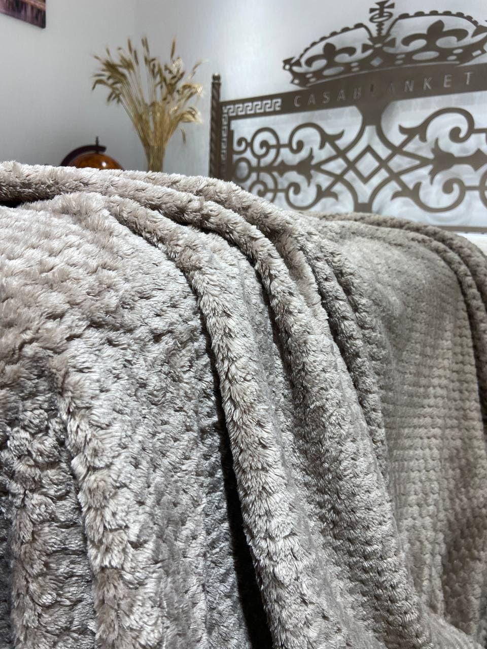 Плед Koloco Бамбук 150х200 см Коричневый - фото 4 Плед Koloco Бамбук 150х200 см Коричневый - фото 4