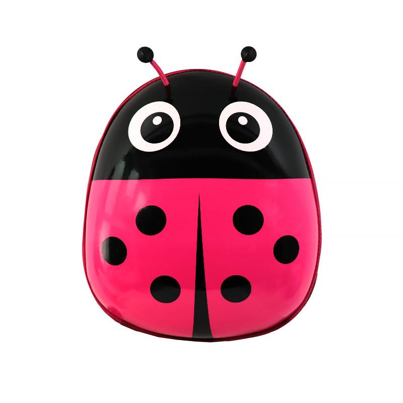 Детский рюкзак с твердым корпусом Lesko 229 Ladybug Pink
