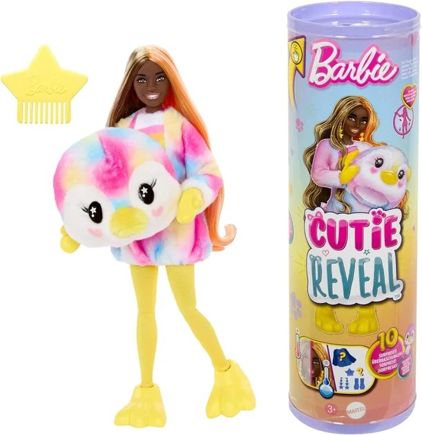 Лялька Барбі Дбайливі у костюмі пінгвіна Barbie Cutie Reveal (HRK40)