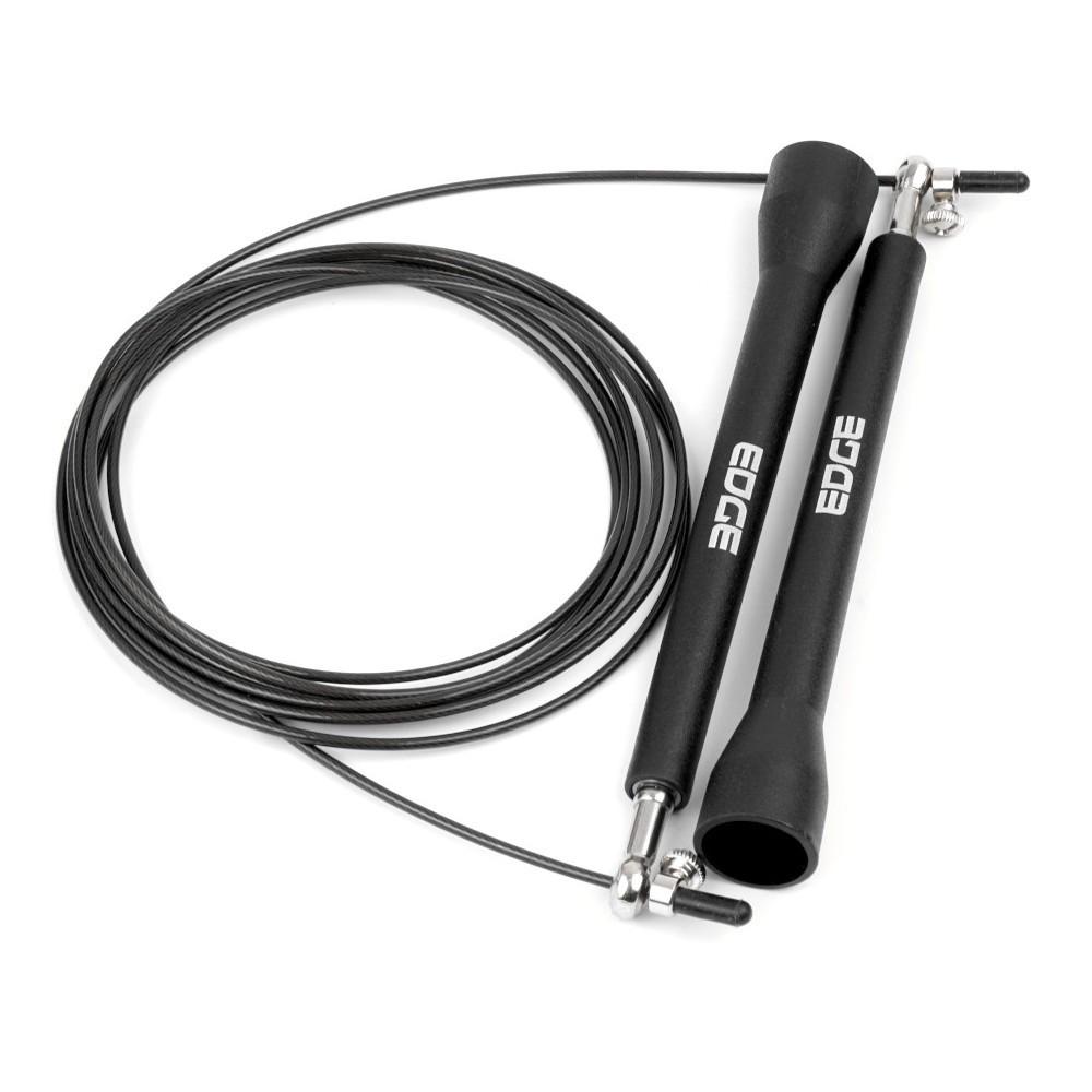 Скакалка скоростная EDGE Premium Rope ESK-5 металлическая 3 м Черный