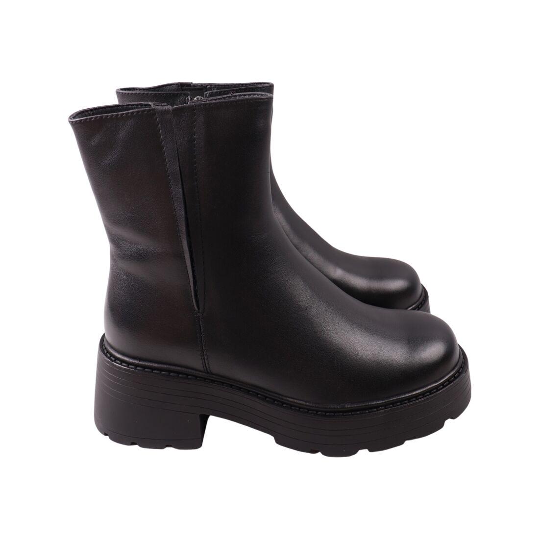 Ботинки женские Melanda натуральная кожа р. 40 Черный (237-24ZHC)