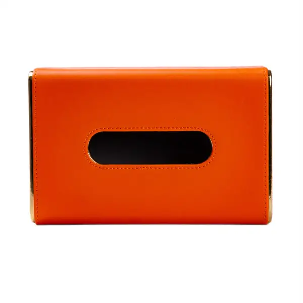 Серветниця прямокутна YIWU з екошкіри та корпусом із МДФ 21х13,5х9 см Помаранчевий (147-107- HP-3-208O) - фото 4 Серветниця прямокутна YIWU з екошкіри та корпусом із МДФ 21х13,5х9 см Помаранчевий (147-107- HP-3-208O) - фото 4