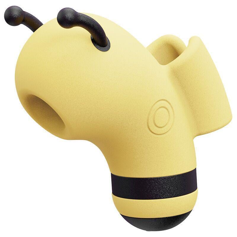 Стимулятор вакуумный с микротоками Kisstoy Beebe на палец Yellow (SO6550)