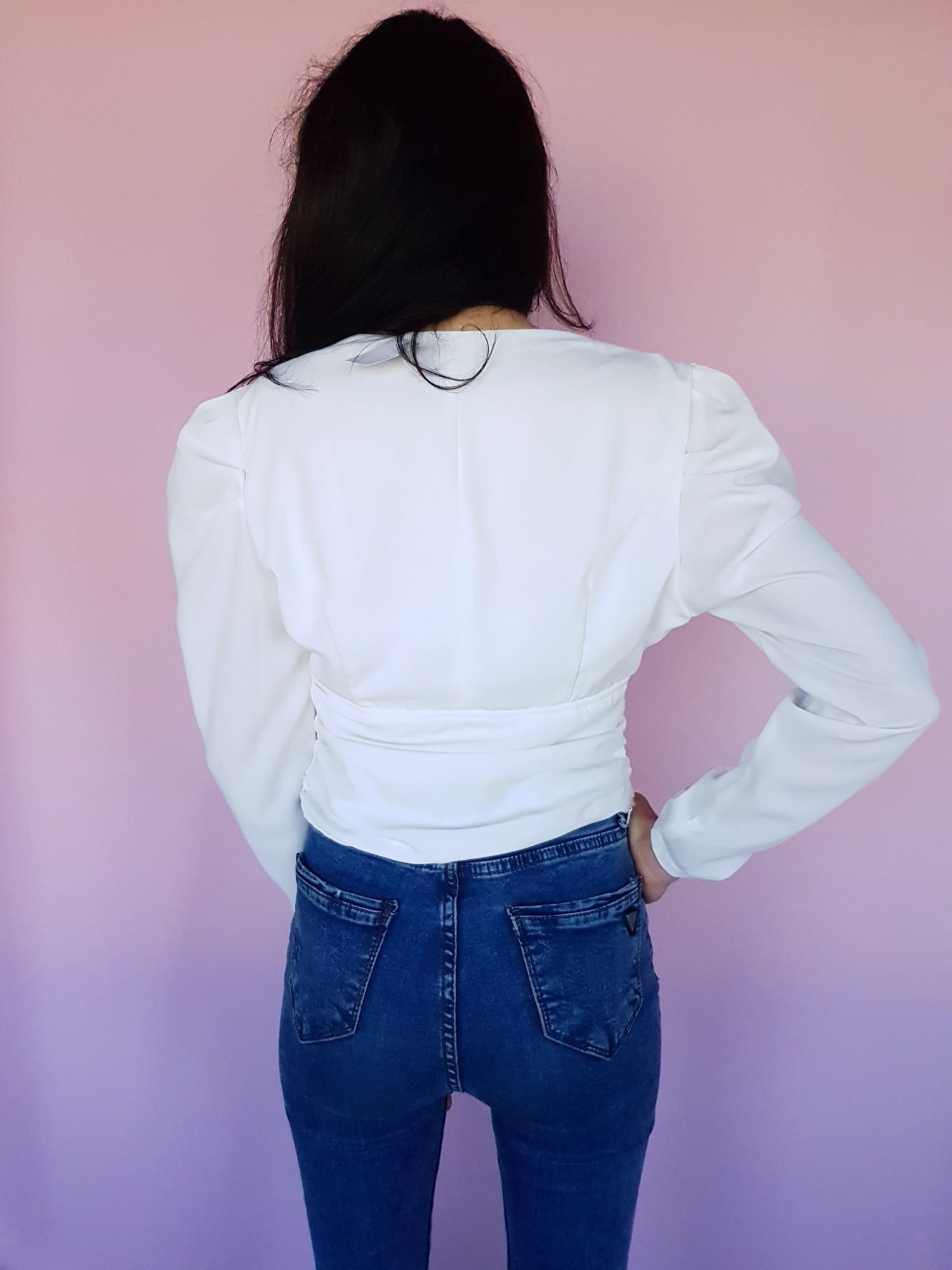 Блуза укороченная Boohoo M Айвори (10266/44) - фото 10 Блуза укороченная Boohoo M Айвори (10266/44) - фото 10