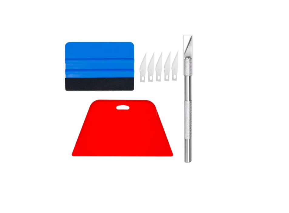 Набор инструментов для тонировки стекла и разглаживания OEM 8 шт.