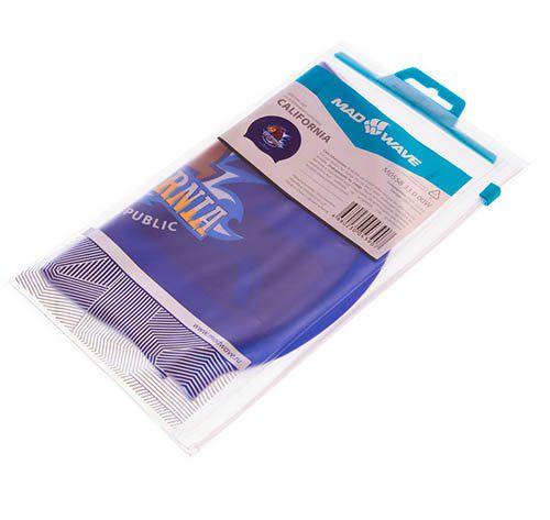 Шапочка для плавания Mad Wave California M055833000W Темно-синий (60444069) - фото 4 Шапочка для плавания Mad Wave California M055833000W Темно-синий (60444069) - фото 4