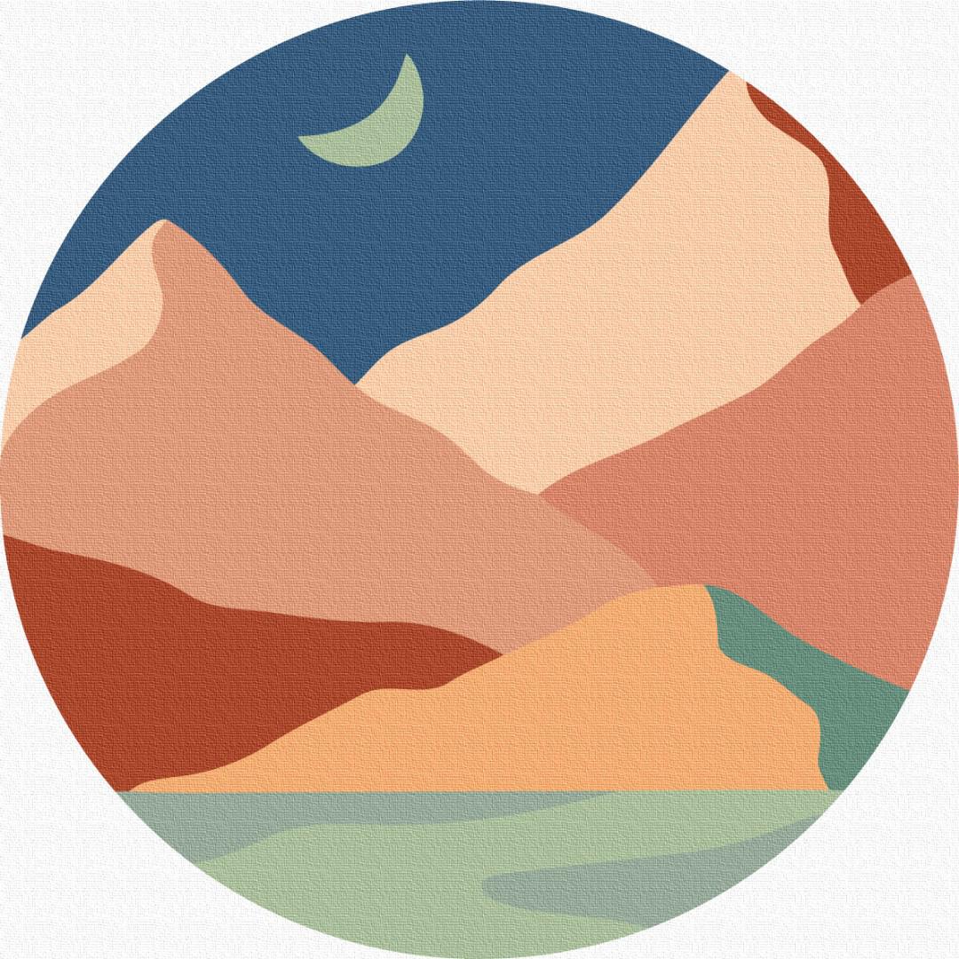 Картина по номерам Brushme Первая фаза луны L 40x40 см (RC0009L) Картина по номерам Brushme Первая фаза луны L 40x40 см (RC0009L)