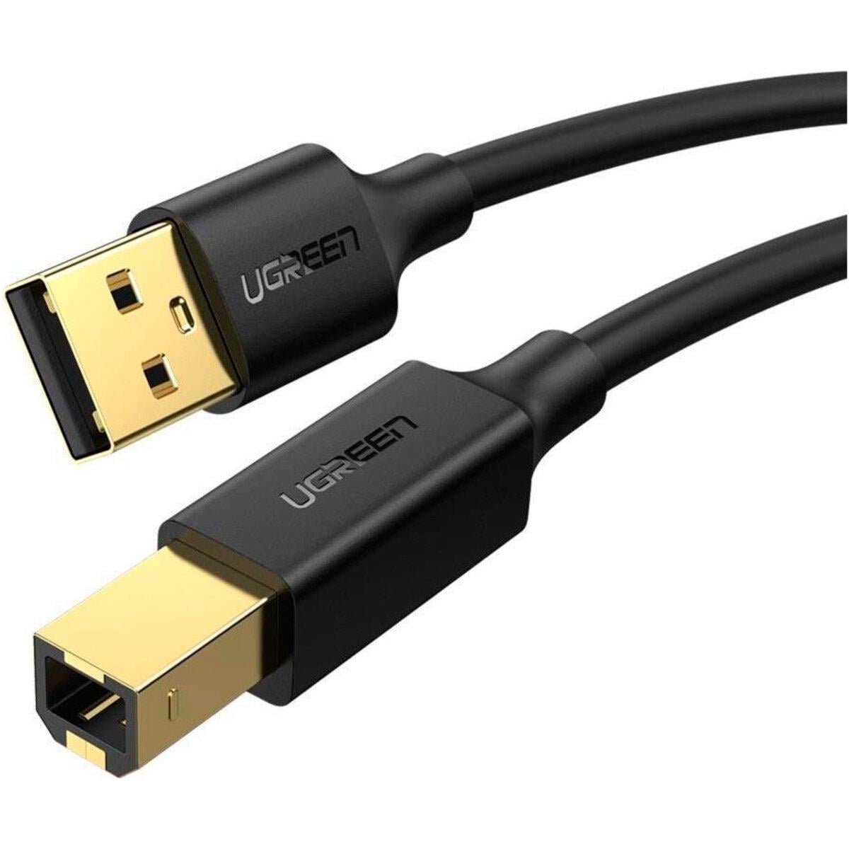 Кабель UGREEN US135 AM to BM Print Cable 1 м Black (19100488)
