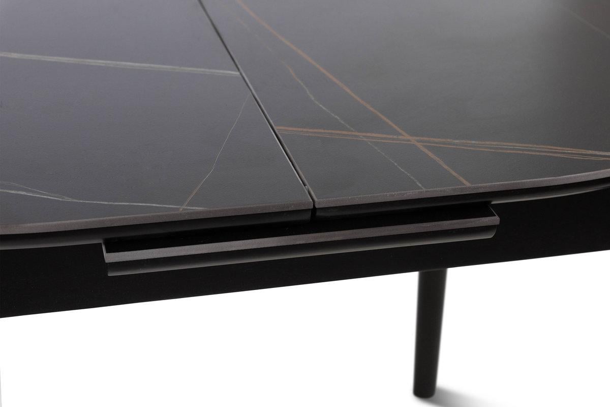 Стол обеденный Мікс Меблі Тітан XS-1309 1100/1400х750 мм Черный/Керамика/Черный - фото 7