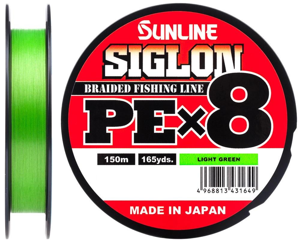 Шнур Sunline Siglon PE х8 150 м 0,132 мм 4,5 кг 10lb