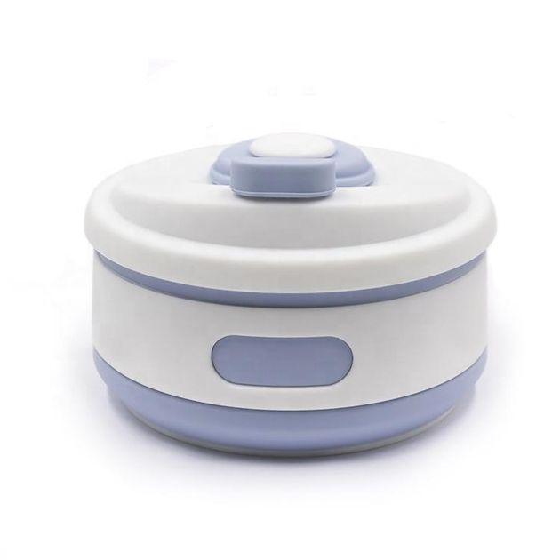 Чашка силіконова SILICON MAGIC CUP з герметичною кришкою та напувалкою Синій (7194) - фото 5