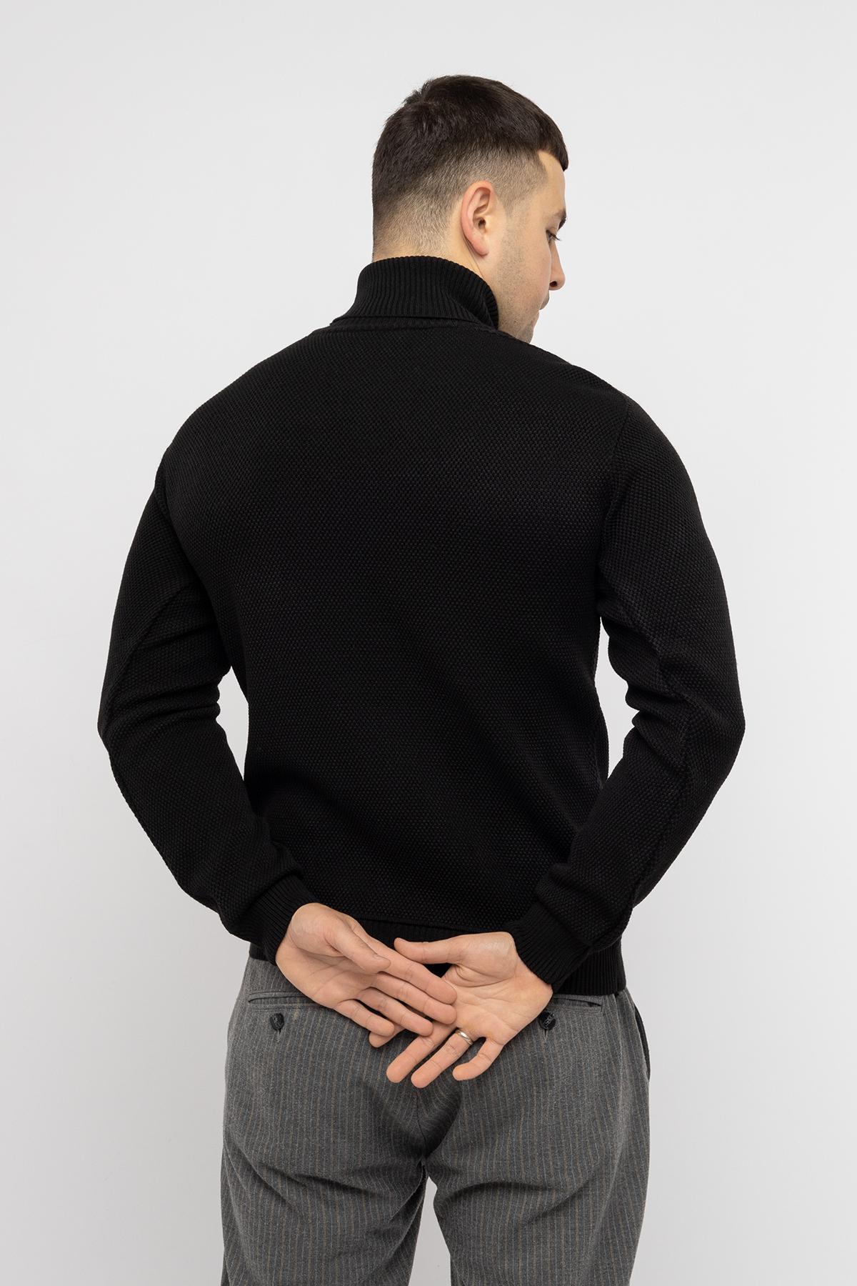 Гольф мужской с длинным рукавом ЦБ-00233172 р. 44 Черный (SKT000940787) - фото 2 Гольф мужской с длинным рукавом ЦБ-00233172 р. 44 Черный (SKT000940787) - фото 2