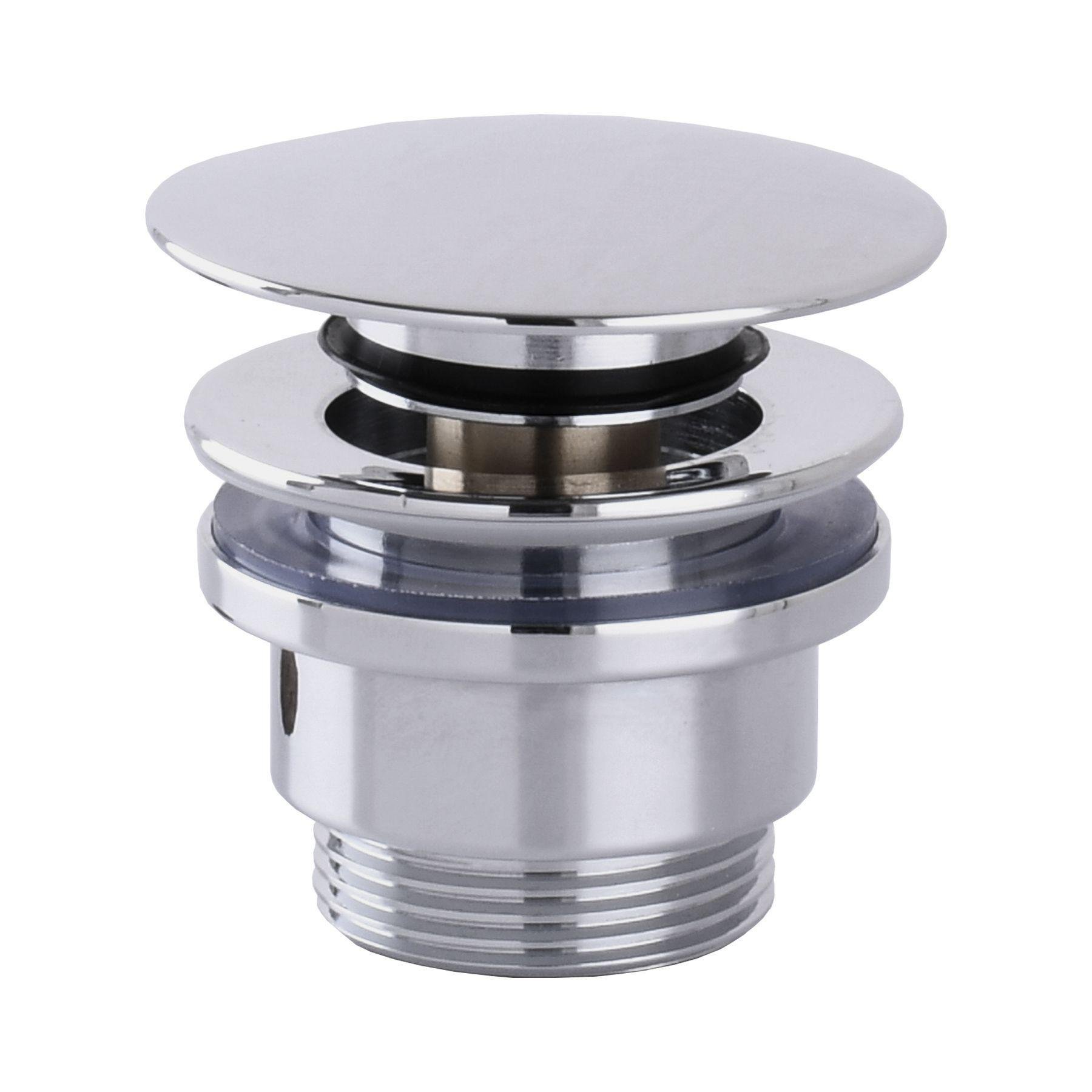 Донный клапан нажимной для раковины TOPAZ TK-15A 000020143 без перелива Хром (107955)