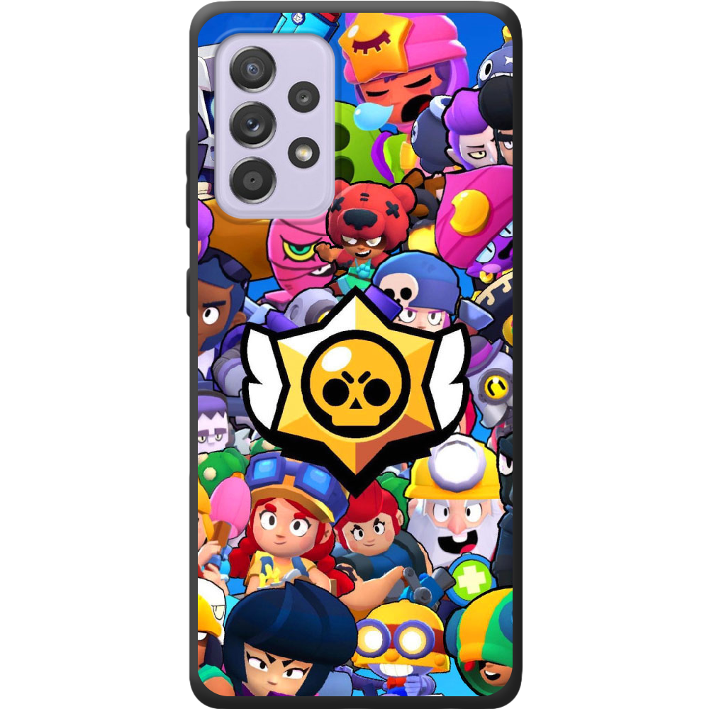 Чехол BoxFace Samsung A525 Galaxy A52 Brawl Stars Черный силикон (42075-up2389-42097)