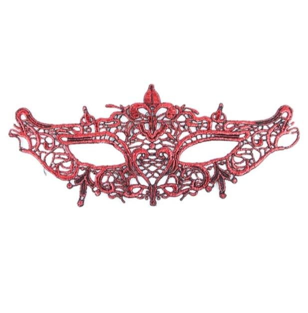 Маска маскарадная для лица 23х10 см Красный (564090/1)