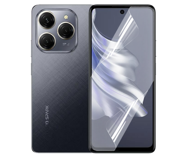 Противоударная гидрогелевая пленка Hydrogel Film для Tecno Spark 20 Pro, Transparent Противоударная гидрогелевая пленка Hydrogel Film для Tecno Spark 20 Pro, Transparent