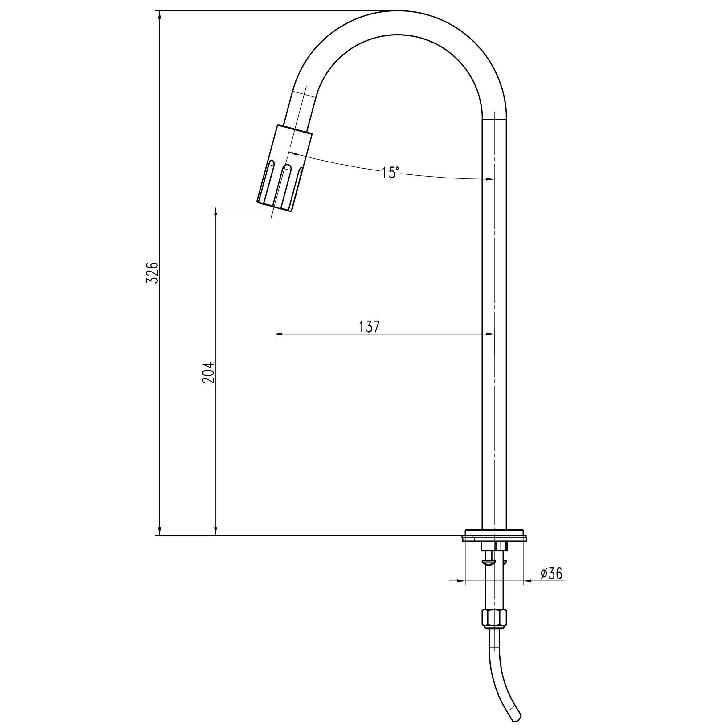 Кран для обратного осмоса TOPAZ CORSICA TC-6801-L26-B (000027421) - фото 5