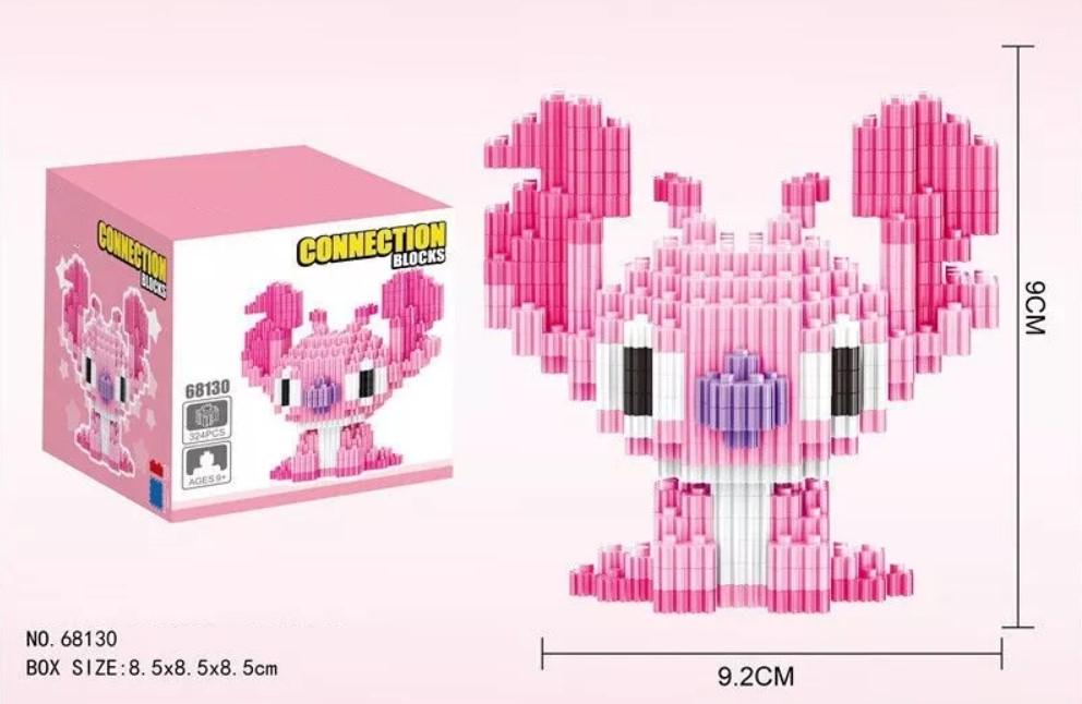 Конструктор детский Magic Blocks 3D Ангел Стич Ушастик 9 см/324 дет. Розовый (1000-ZB-632) - фото 3 Конструктор детский Magic Blocks 3D Ангел Стич Ушастик 9 см/324 дет. Розовый (1000-ZB-632) - фото 3