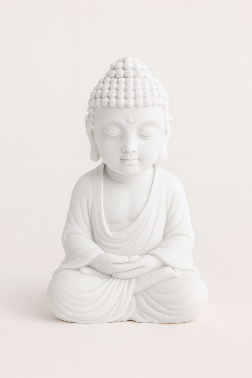 Статуэтка Budha декор для дома 11 см Белый