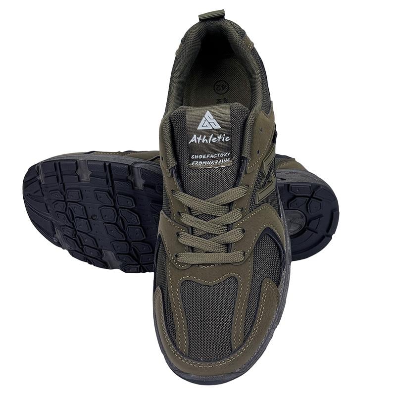 Кроссовки мужские комбинированные 10986-3 p. 42 27 см Зеленый